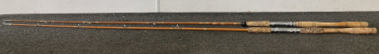 (2) Vintage Wood Handled Fishing Rods