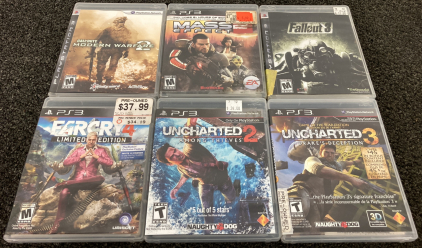 (6) PS3 Best Seller Games