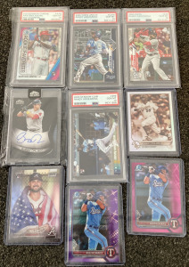 Graded, Signed And Sleeved Baseball Cards