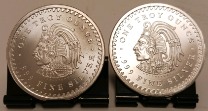 (2) Troy Ounce .999 Silver Rounds