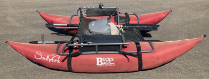 Buck’s Bags Inc. Southfork Inflatable Pontoon With Oars