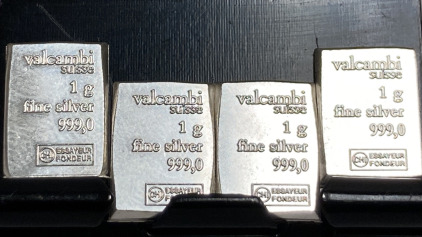 (4) One Gram .999 Fine Silver Bars— Verified Authentic