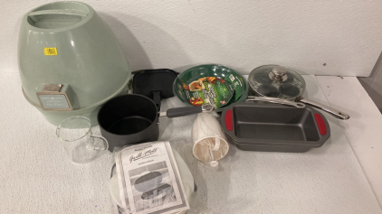 General Electric Portable professional-Green Pan-(2) Pots-(2) Baking Pans and more