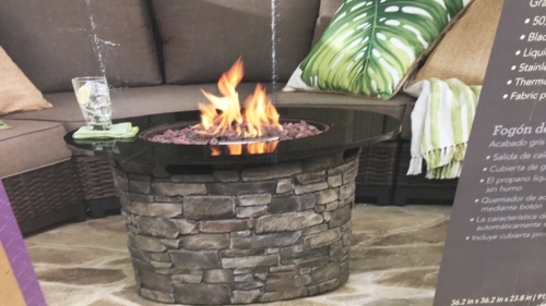 Stacked Stone Fire Pit