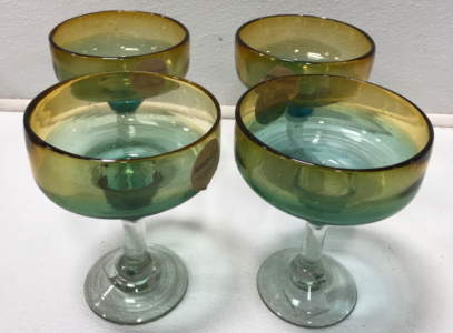 (4) Margarita Glasses