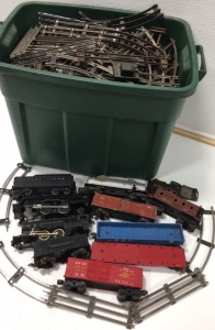 Metal Train Cars and Track