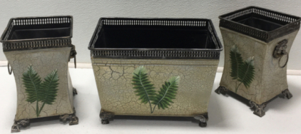 (3) Garden Pots
