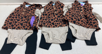 (3) Carter Baby Outfits - 3months