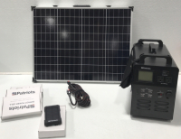 Patriots Solar Generator Kit, (4) Power Cells, Power Cord And Solar Panels - Portable Unit