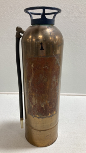 Vintage Brass Fire Extinguisher