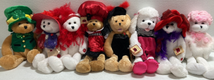 (8) Chantilly Lane Musical Bears