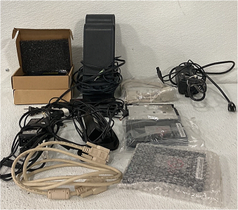 (15)+ Various Cords-Speakers-Hard Drives and more