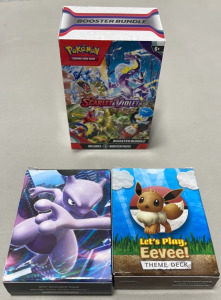 (1) Pokémon Scarlet And Violet Booster Bundle, (2) Pokémon Card Set Decks