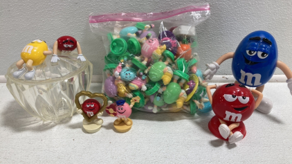 M&M Figures, Candy Bowl, and Easter Figures