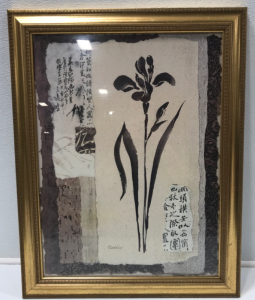 Gladding Japanese Flower Painting.