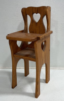 Small Wooden Doll High Chair