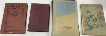 Jubilant Voices (Copyright 1905). Ten Plagues Of Modern Egypt (Copyright 1905). Water Babies Circus And Other Stories By Walt Disney (Copyright 1939). Robinson Crusoe By Daniel Defoe (Copyright 1930).