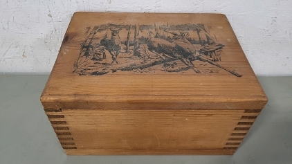 Wooden Storage Box 9-3/4"&times;7-1/4"&times;5-1/4"
