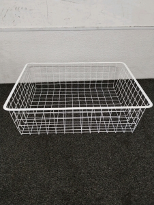 White Metal Baskets