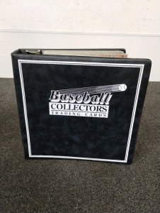 Binder of sports cards