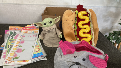 Stickers Baby Yoda Dog Costume Please Inspect