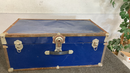 Blue Trunk Missing Top Shelf 30&rdquo;X16&rdquo;X12&rdquo;