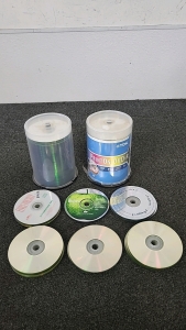 200+ Blank DVD and CD Discs
