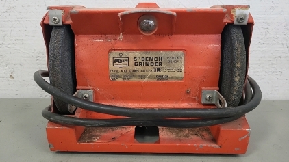 Working 5" Bench Dual Disc Grinder