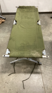 Military Style Cot Complete Missing One Foot Please Inspect