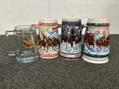(4) Beer Steins