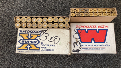 348 Winchester And 8MM Mauser Spent/Unprimed Shellcases
