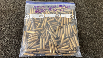 Aprox. (120) Rnds .220 Swift Spent/Unprimed Shellcases