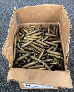 Full Box Of .223 Spent/Unprimed Brass Shellcases