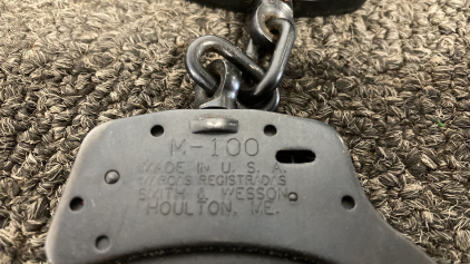 Smith & Wesson Handcuffs With Key And Ruger 22cal Grips Please Inspect
