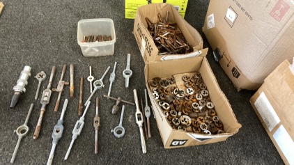 Tap And Die Set Large Rough Condition Please Inspect