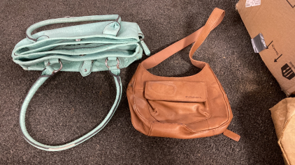 Fossil Handbag And Nameless Leather Like Handbag Please Inspect