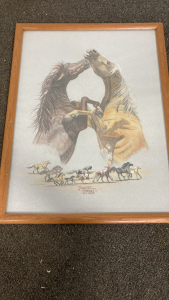 Jeanetie Gayhart Painting For Horses 19&rdquo;X25&rdquo; Please Inspect