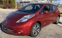 2013 Red Nissan Leaf - 55,500 Miles!