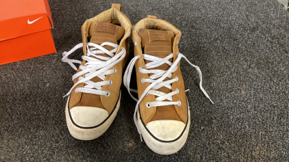 Leather Like Converse All State Shoes Size 9.5 Please Inspect