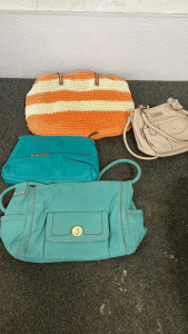 4 handbags Rosetti, Relic, Under One Sky The Other Bag Has No Name Please Inspect