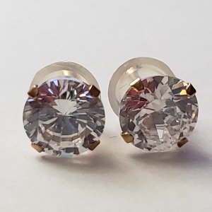 10K CZ Earrings