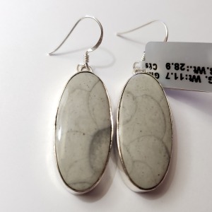 Silver Gemstone(28.9ct) Earrings