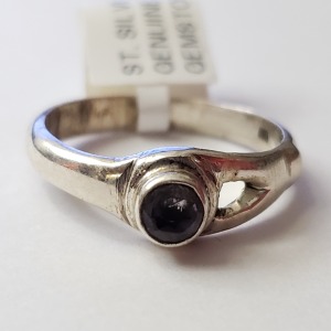Silver Gemstone Ring