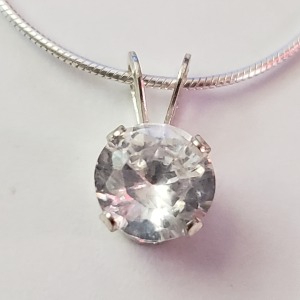 Silver CZ Necklace