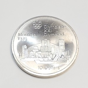 Silver $10 Montreal Olympic 1976 Coin