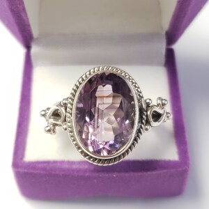 Silver Amethyst Ring