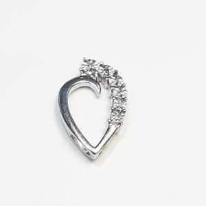 Silver Diamond Pendant