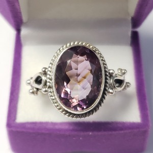 Silver Amethyst Ring