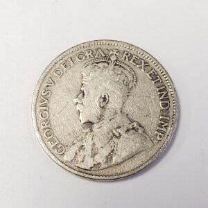 Silver Canadian 25Cent Random Year You Will Get Form 1912-1918 Coin