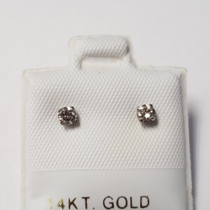 14K Diamond(0.16ct) Earrings